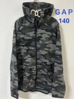 GAP kids fit 迷彩 ミリタリー ジップアップ パーカー 140