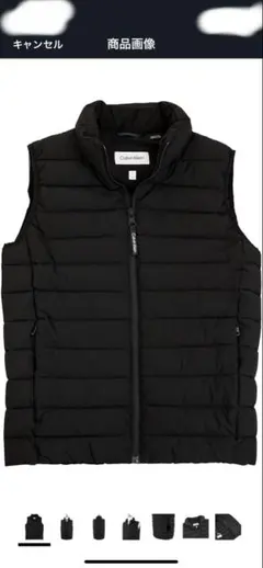 カルバンクライン Calvin Klein ダウンベスト 黒 ブラック