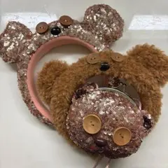 ユニバ　ティム　カチューシャ＋がま口ポシェット3点セット