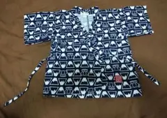 moujonjon 甚平 100cm 象　富士山柄 ネイビー