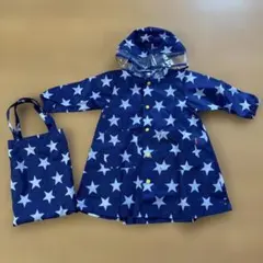 Kids Foret レインコートSサイズ　星柄