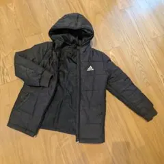 adidas フード付きコート 黒 140cm