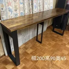 机 テーブル カウンター 幅180cm ヒノキの集成材 - メルカリ