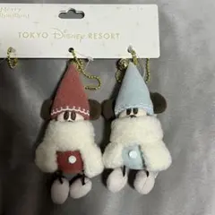 東京ディズニーリゾート リルリンリン ぬいぐるみチャーム 赤 水色