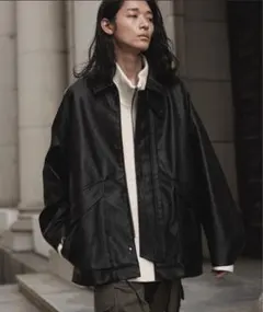 ARTIFICIAL GRAIN MILITARY BLOUSON