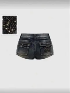 SHEIN レディース ヴィンテージ ショート丈デニム