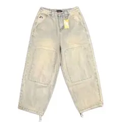 GONE PANTS Baggy Acid Wash Jeans
