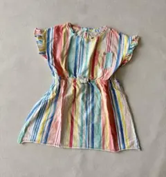 ZARAbabyカラフルストライプ 半袖ワンピース 100cm~