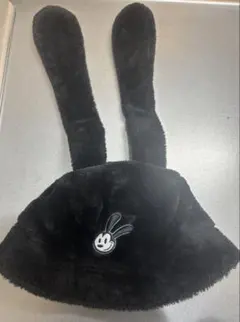 オズワルド ウサギ耳付き帽子 黒