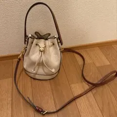 トリーバーチ Tモノグラム パンチング ミニバケット バッグ ショルダーバッグ