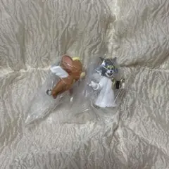 つまんでつなげてますこっと 天使と悪魔 ガチャガチャ トム ジェリー