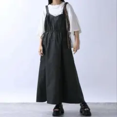 jeanasis ウエストドロスト　ジャンスカ　ジーナシス　ジャンパースカート