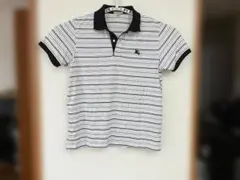 BURBERRY BRIT ポロシャツ ボーダー ブラック XL - メルカリ