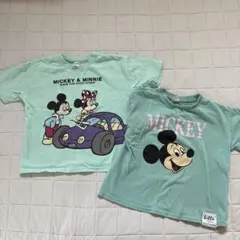 ミッキー・ミニー Tシャツ 110cm 2枚セット しまむら　リトシー