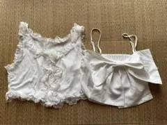 SHEIN フリルリボンキャミソール　ビスチェXL