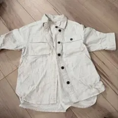 petit main アイボリー ボタン付きシャツ 90センチ