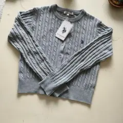 U.S. POLO ASSN. 【新品】 カーディガン　ライトグレー　 L