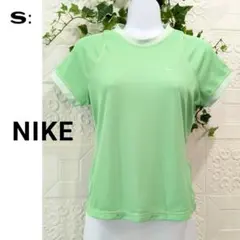 S：美品★スポーツ トップス／NIKE ナイキ★ドライフィット・ミントグリーン