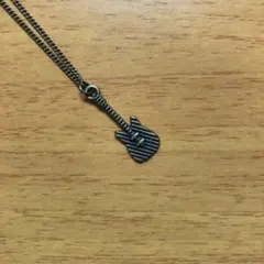 the guitar antique goldcolor necklace
