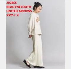 ほぼ新品＊BEAUTY&YOUTH UNITED ARROWSサテンスカートWWのサムネイル