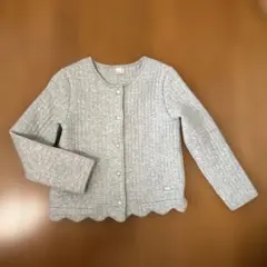 petit main 130 グレー カーディガン　ジャケット