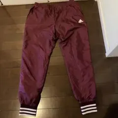 adidas バーガンディ ジャージパンツ　 レディースLサイズ