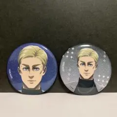 ロフト　進撃の巨人　ハーネススタイル　グリッター缶バッジ　エルヴィン　おまけ付き