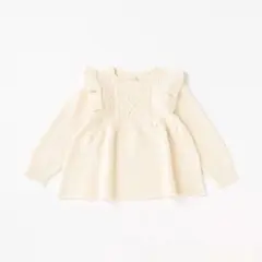 プティマイン　ニットペプラムチュニック