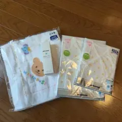 [新品未使用]ミキハウス　出産準備品　ベビー用品4点セット