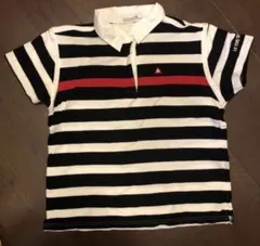 le coq sportif ゴルフシャツ Lサイズ ストライプ
