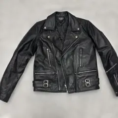 ラ*ル様 大幅値下げ　HORN WORKS ブラック レザー ダブルライダース