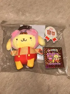 ポムポムプリン　マスコットホルダー　サンリオ×ブタメン