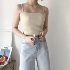 レーヨンリブキャミソール