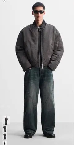 週末セール！完売品！！Zara バルーンフィットデニム