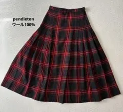 プリーツスカート ウール ロングスカート