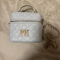 Darich 【ゴールドパーツ】キルティングスクエアミニバッグ SAX