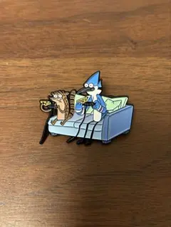 レギュラーSHOW〜コリない2人〜　モーデカイとリグビー　ピンバッジ