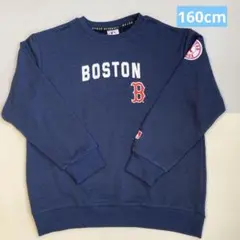 MLB ボストン トレーナー 長袖Tシャツ160cm ネイビー　新品のサムネイル