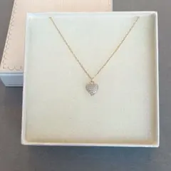 4℃ハートモチーフ 10Kネックレス Love刻印 ストーン付 4℃ハートモチーフ 10Kネックレス Love刻印 ストーン付 - メルカリ