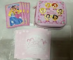 ディズニープリンセス　缶ケース　便箋など