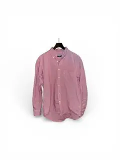 OLD UNIQLO 赤 チェック柄 ボタンダウン シャツ