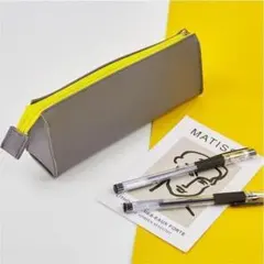 ペンケース　マルチケース　眼鏡ケース　グレー　サングラス 入れとしても◎