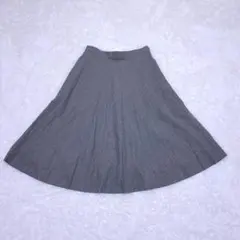 MARGARET HOWELL ウールプリーツスカート グレー ♪MARGARET HOWELL マーガレット・ハウエル♪グレー チェック ソフト