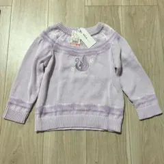 しまむら　キッズ　100 ラプンツェル　セーター　紫　新品　未使用　ディズニー