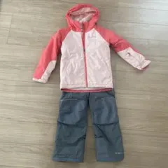 Columbia 子ども用スキーウェア ピンク/グレー