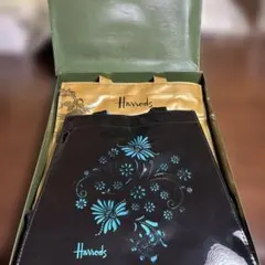 【新品】Harrods トートバッグ 2個セット 黒と金