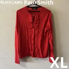 Paul Smith ボウタイ付き長袖カーディガン　リボン　XL 大きめサイズ