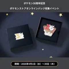 未開封品】ポケモン 30周年記念 韓国限定 ピンバッチ 第2世代御三家