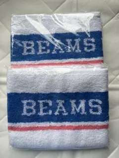 BEAMS フェイスタオル 約30cm x 80cm　2枚新品未使用品のサムネイル