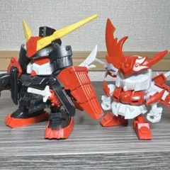 BB戦士烈火武者頑駄無　烈丸　素組　完成品　セット